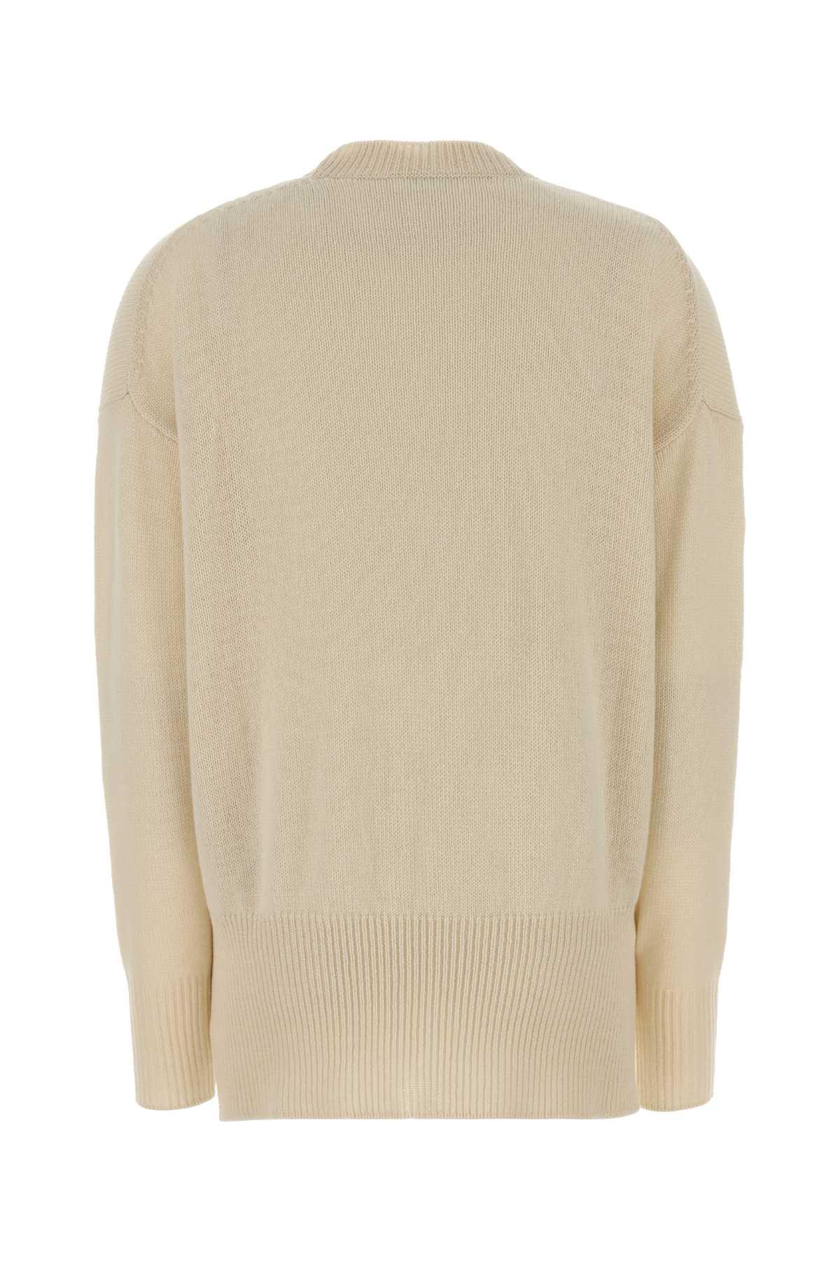 Jil Sander Women Ivory Cashmere Oversize Sweater JIL SANDER