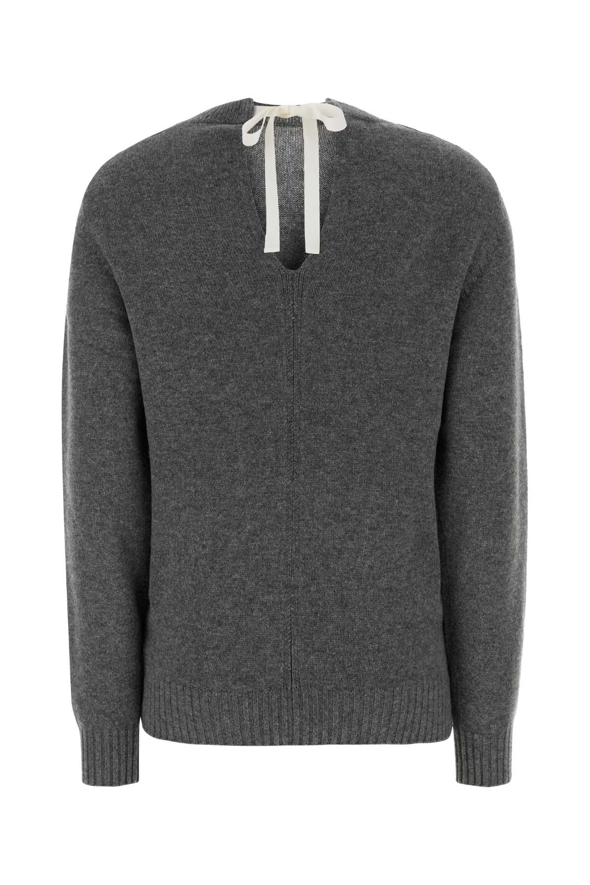 Carven Women Dark Grey Cashmere Sweater CARVEN