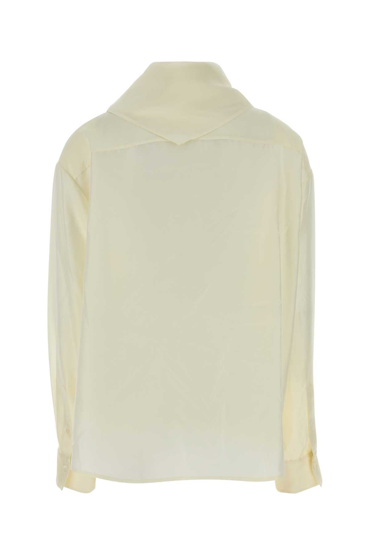 Carven Women Ivory Silk Shirt CARVEN