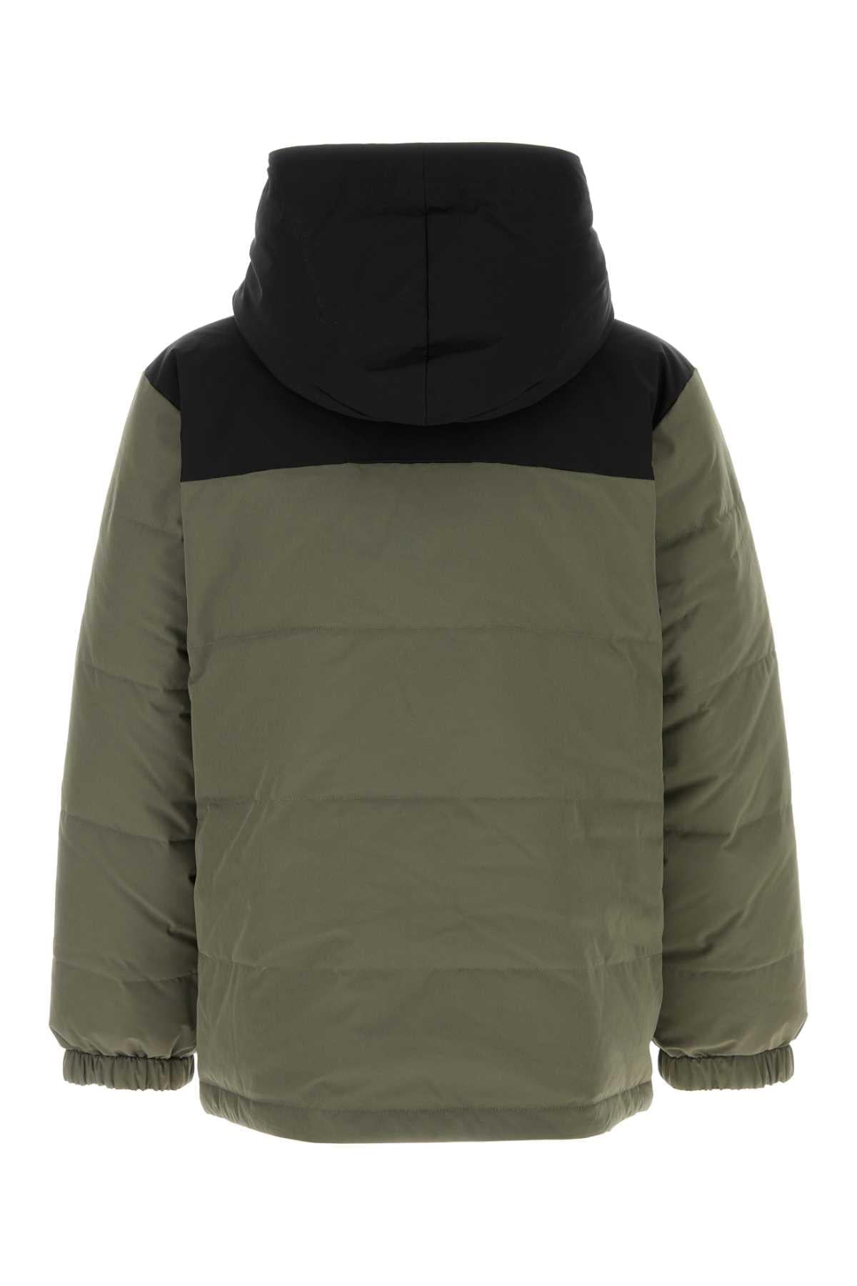 A.P.C. Men Sage Green Stretch Polyester Reversible Padded Jacket