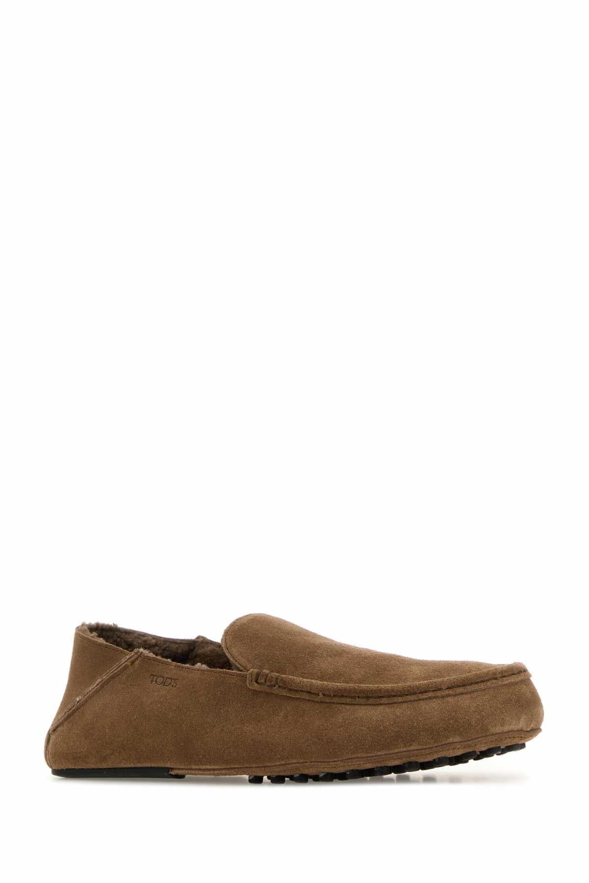 Tod's Men Mud Suede Loafers TOD'S