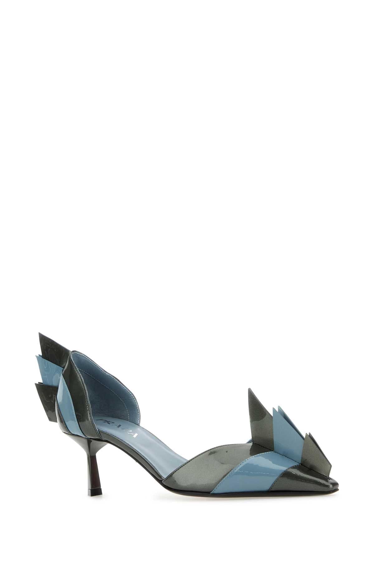 Prada Women Two-Tone Leather Pumps PRADA
