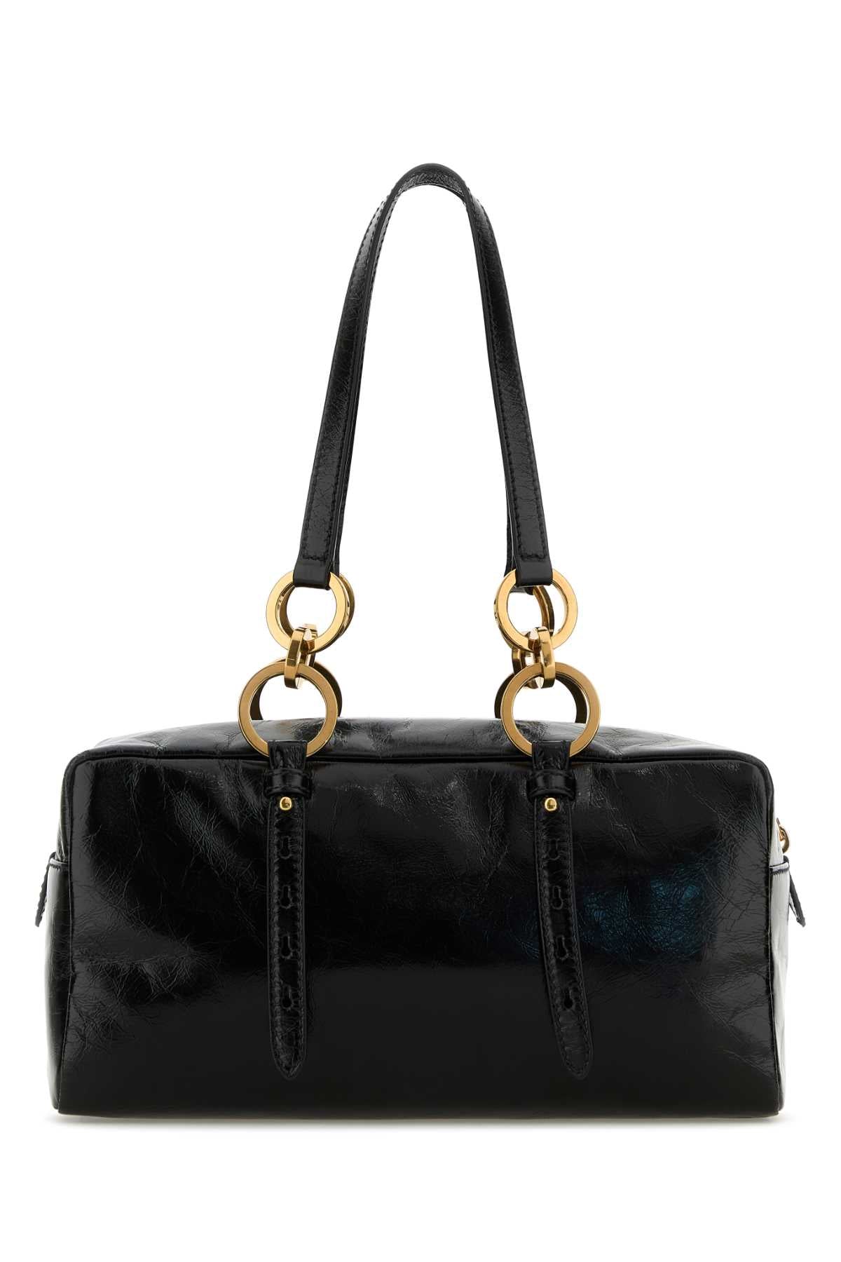 Prada Women Black Leather Handbag PRADA