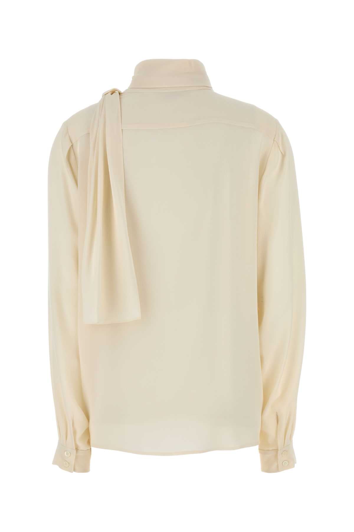 Prada Women Ivory Silk Shirt PRADA