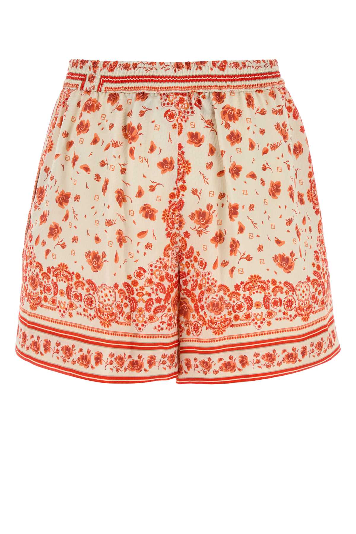 Fendi Women Printed Silk Shorts FENDI