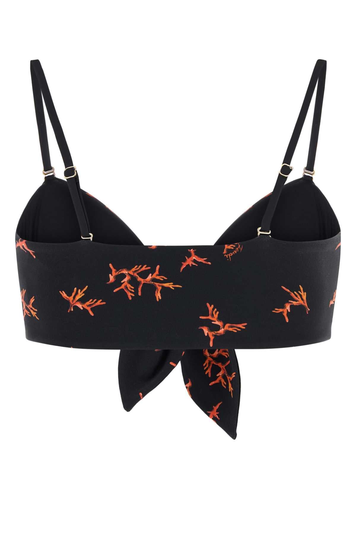 Fendi Women Printed Stretch Nylon Bikini Top FENDI