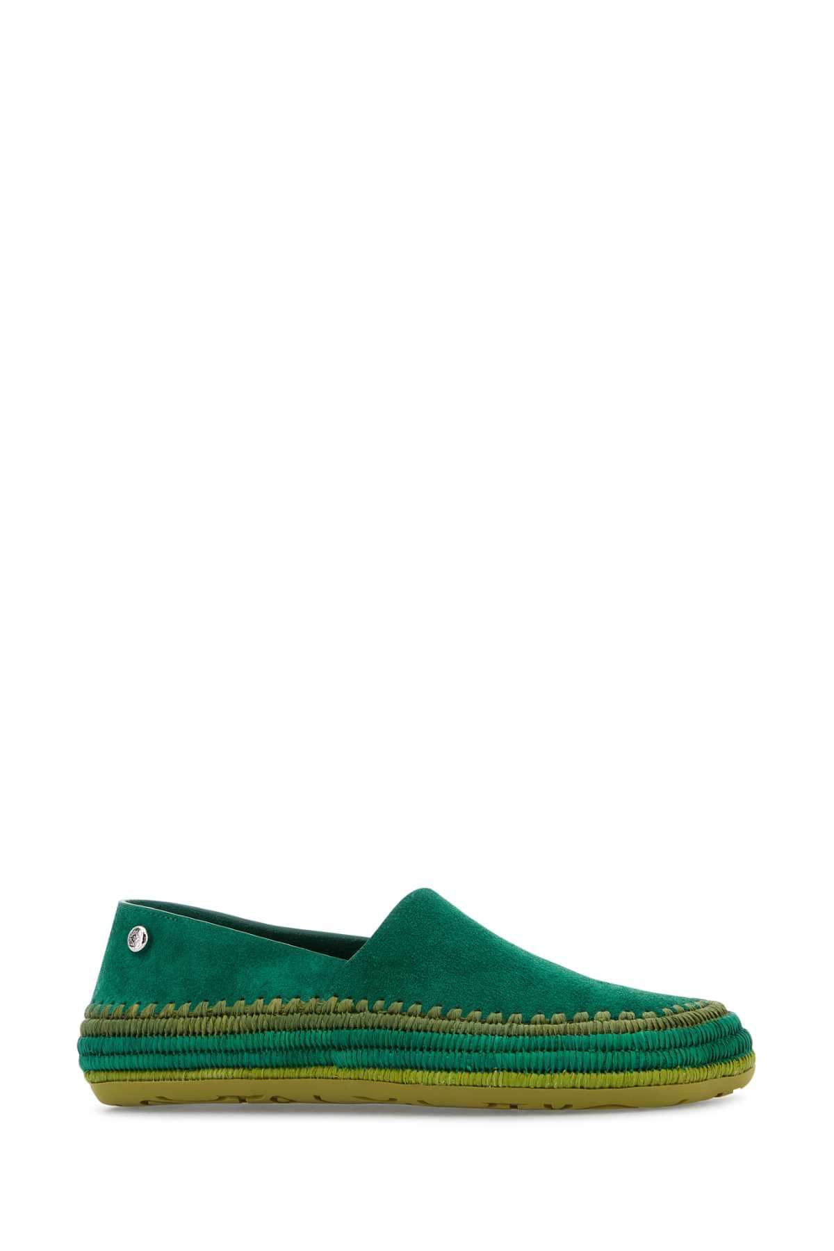 Loewe Paula's Ibiza Women Grass Green Suede Paula S Ibiza Rio Espadrilles LOEWE