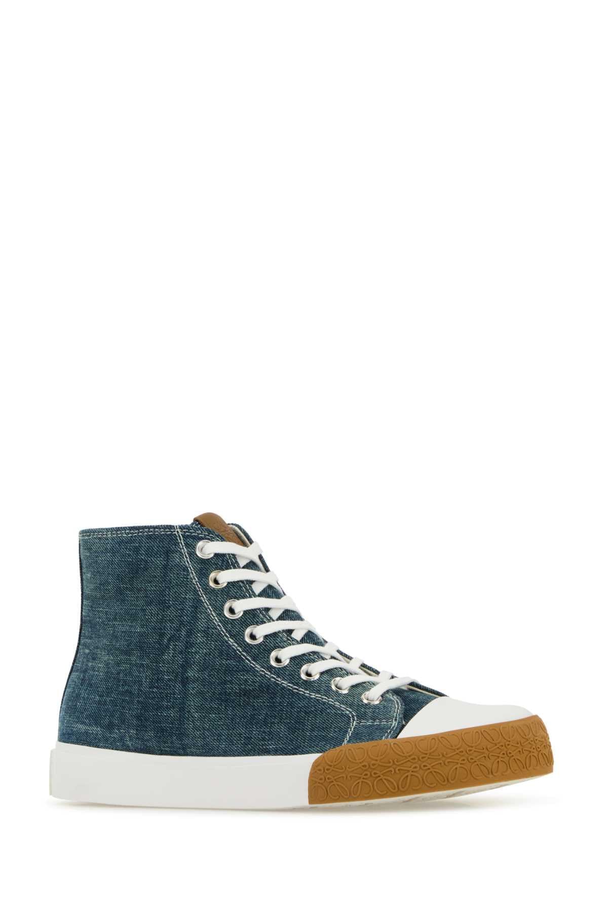 Loewe Paula's Ibiza Men Denim Paula S Ibiza Block Sneakers LOEWE
