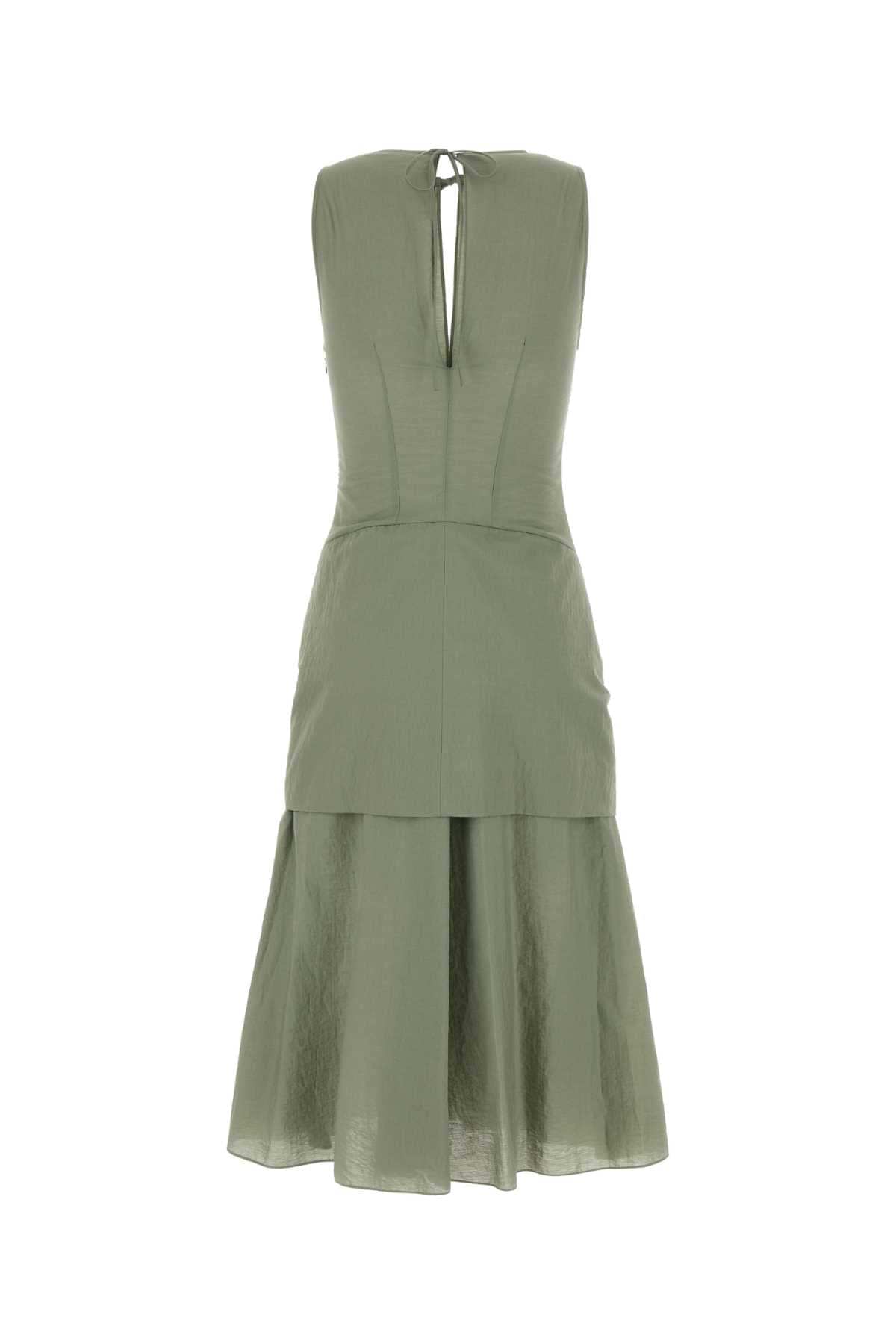 Loewe Paula's Ibiza Women Sage Green Cotton Blend Paula S Ibiza Dress LOEWE