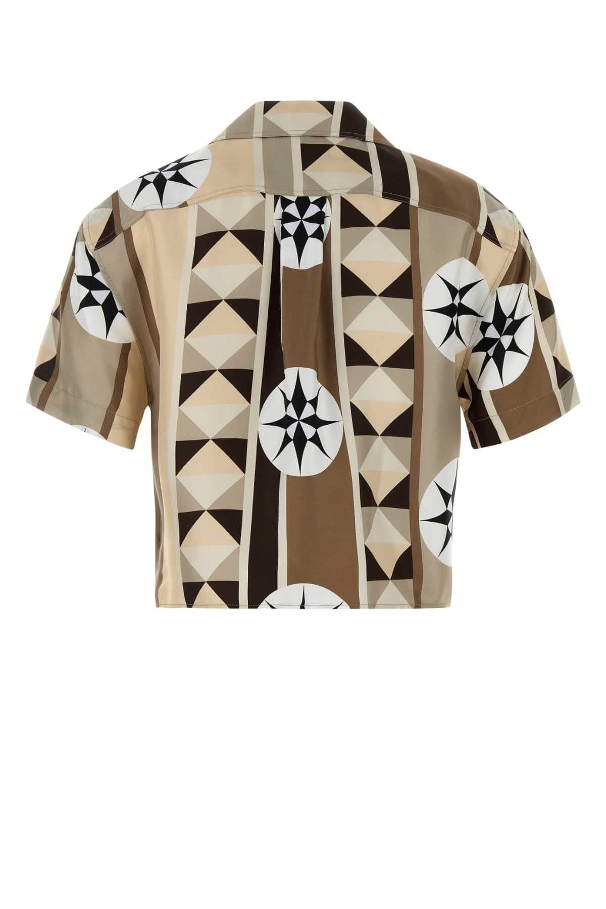 Loewe Paula's Ibiza Women Printed Satin Paula S Ibiza Shirt LOEWE