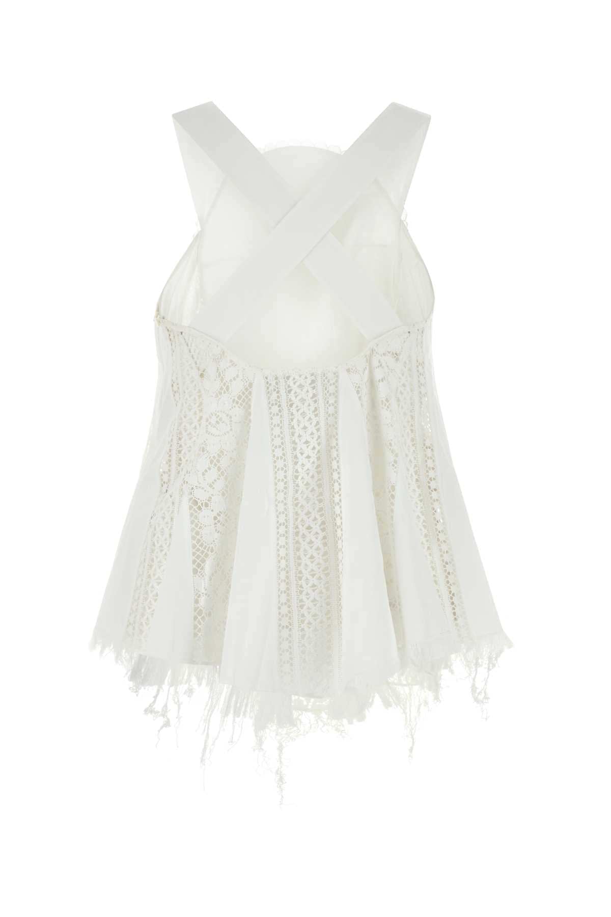 Loewe Paula's Ibiza Women White Cotton Paula S Ibiza Top LOEWE