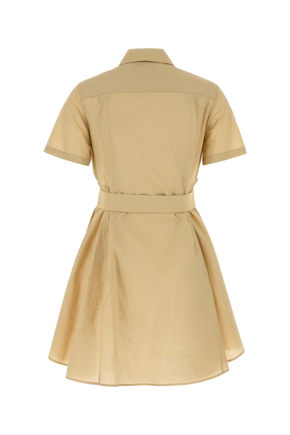 Loewe Paula's Ibiza Women Beige Cotton Blend Paula S Ibiza Shirt Dress LOEWE