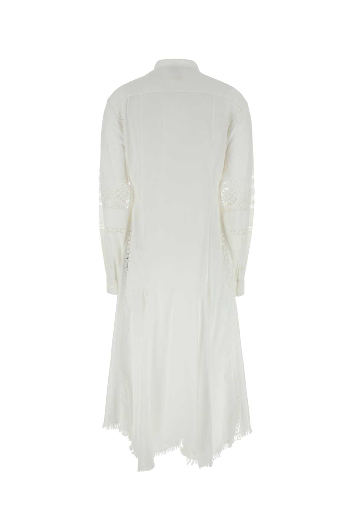 Loewe Paula's Ibiza Women White Cotton Paula S Ibiza Shirt Dress LOEWE