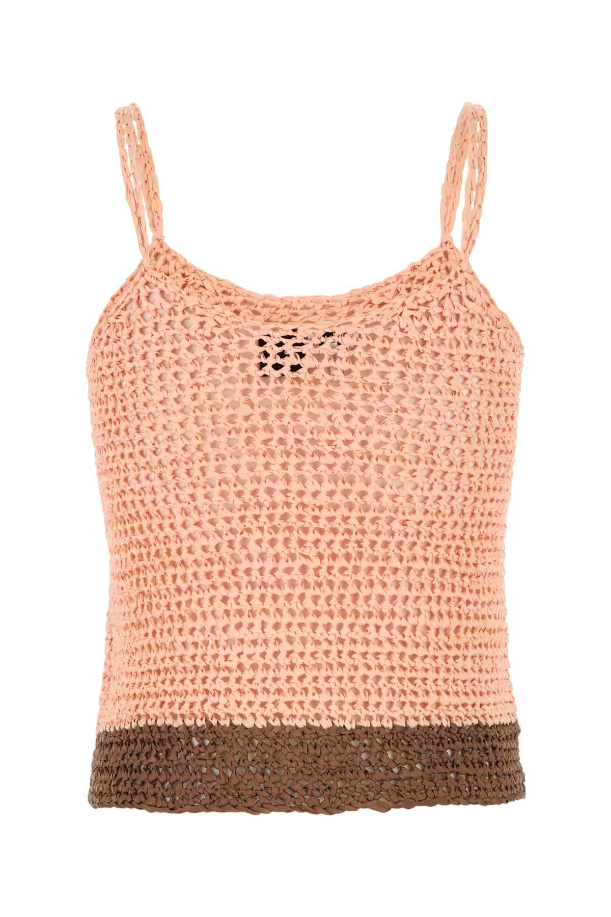 Loewe Paula's Ibiza Women Two-Tone Crochet Paula S Ibiza Top LOEWE