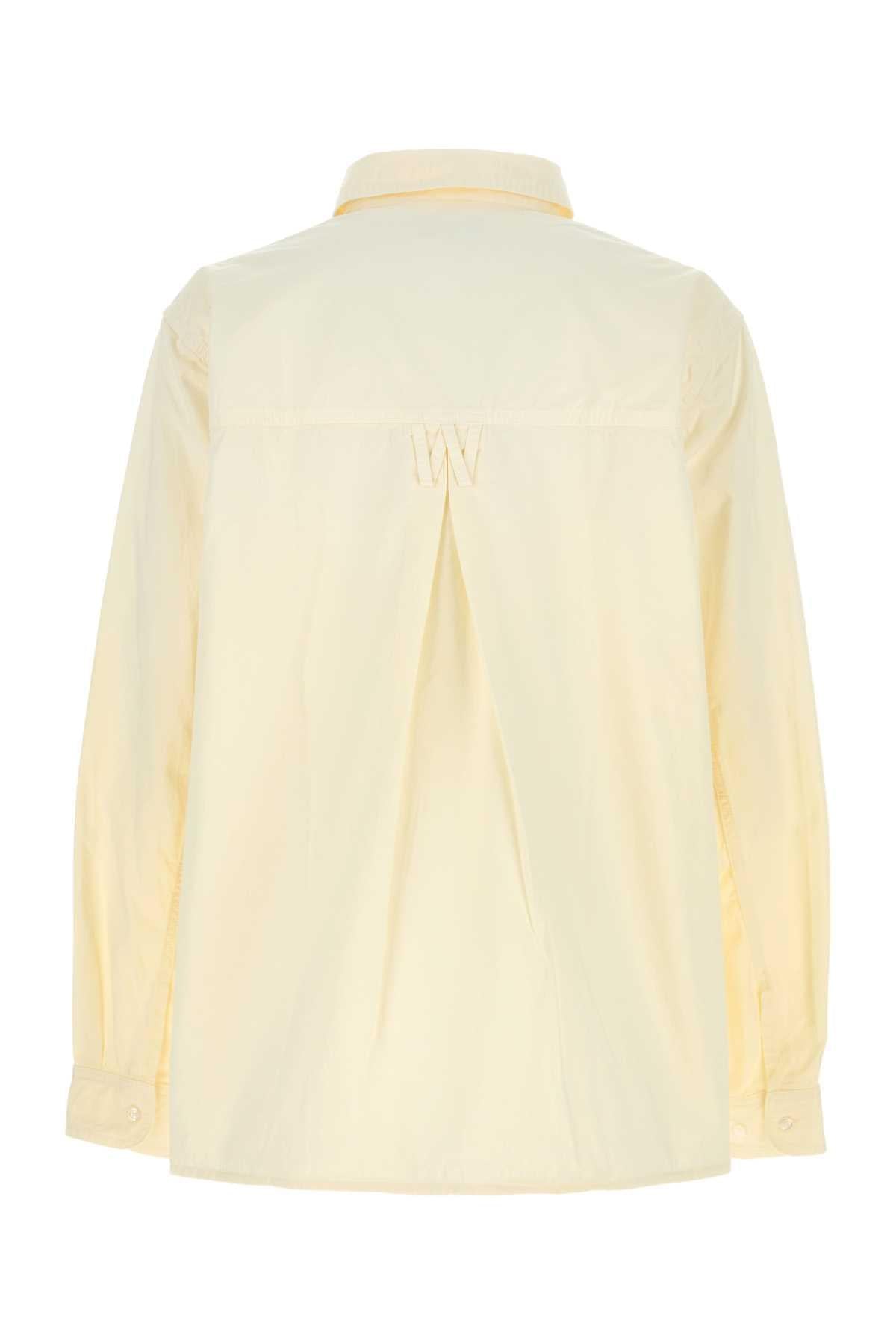 Willy Chavarria Men Cream Cotton Oversize Shirt WILLY CHAVARRIA
