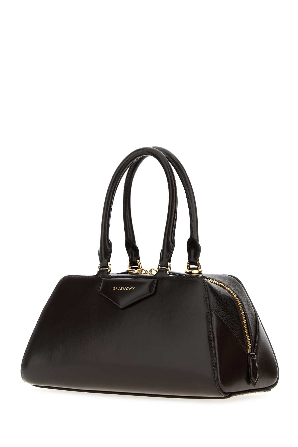 Givenchy Women Chocolate Leather Small Antigona Handbag GIVENCHY