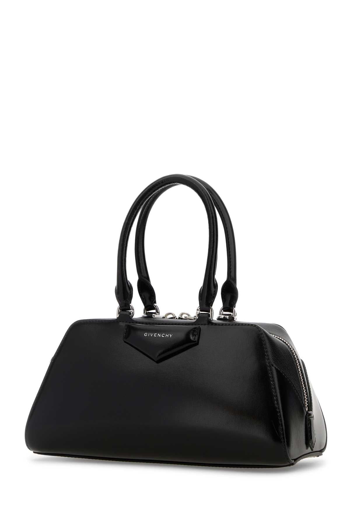 Givenchy Women Black Leather Small Antigona East-West Handbag GIVENCHY
