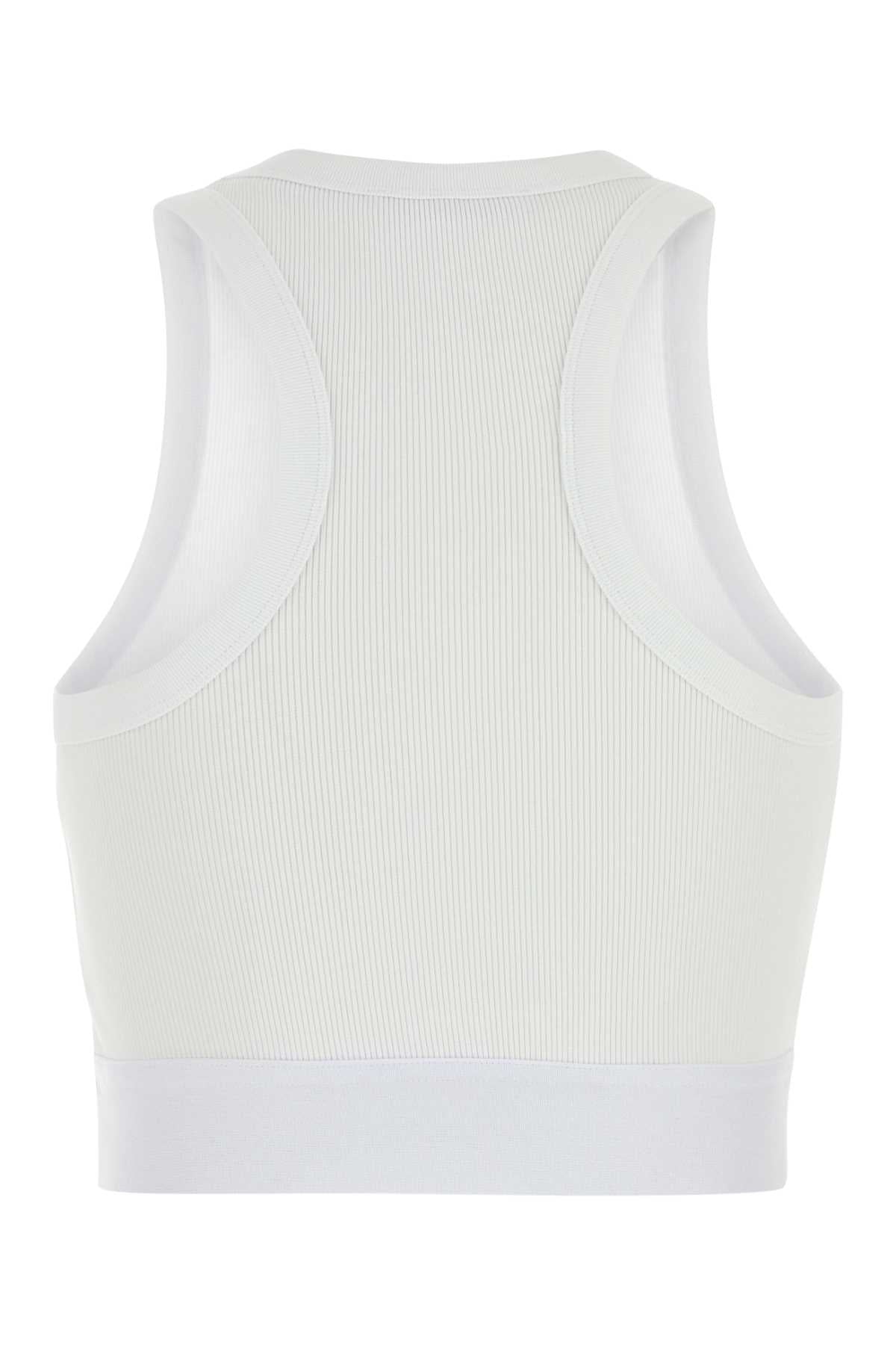 Givenchy Women White Stretch Cotton Top GIVENCHY