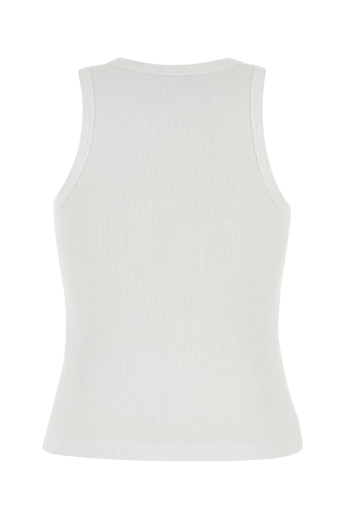 Givenchy Women White Stretch Cotton Tank Top GIVENCHY