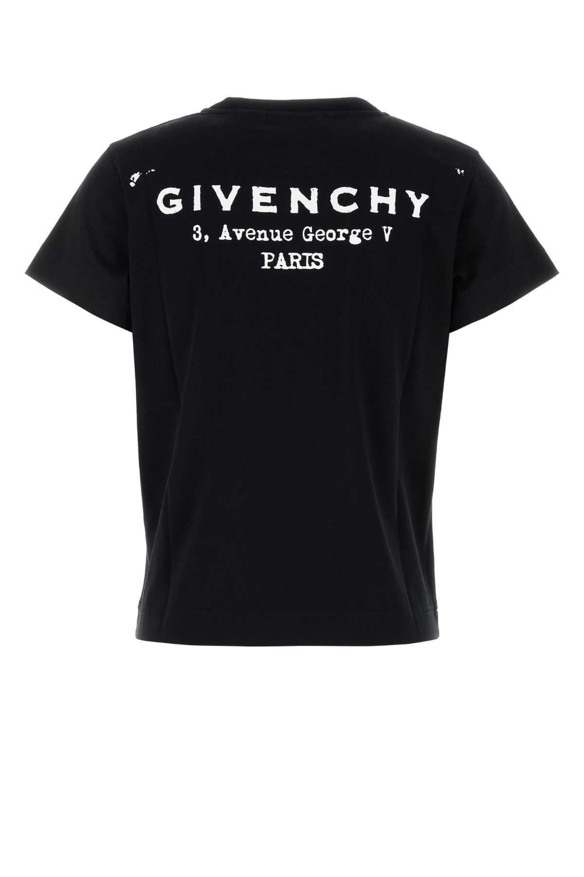 Givenchy Women Black Cotton T-Shirt GIVENCHY