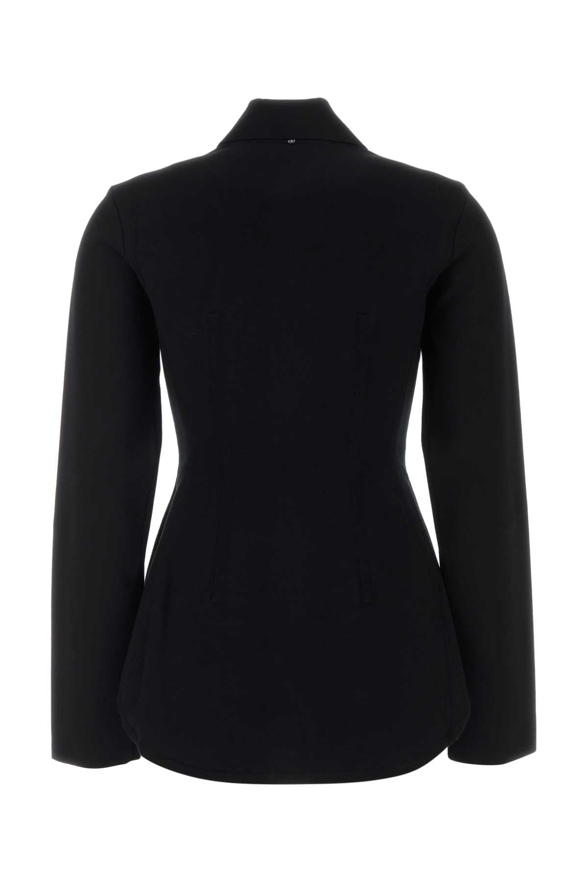 Sportmax Women Black Viscose Blend Baffo1234 Cardigan SPORTMAX