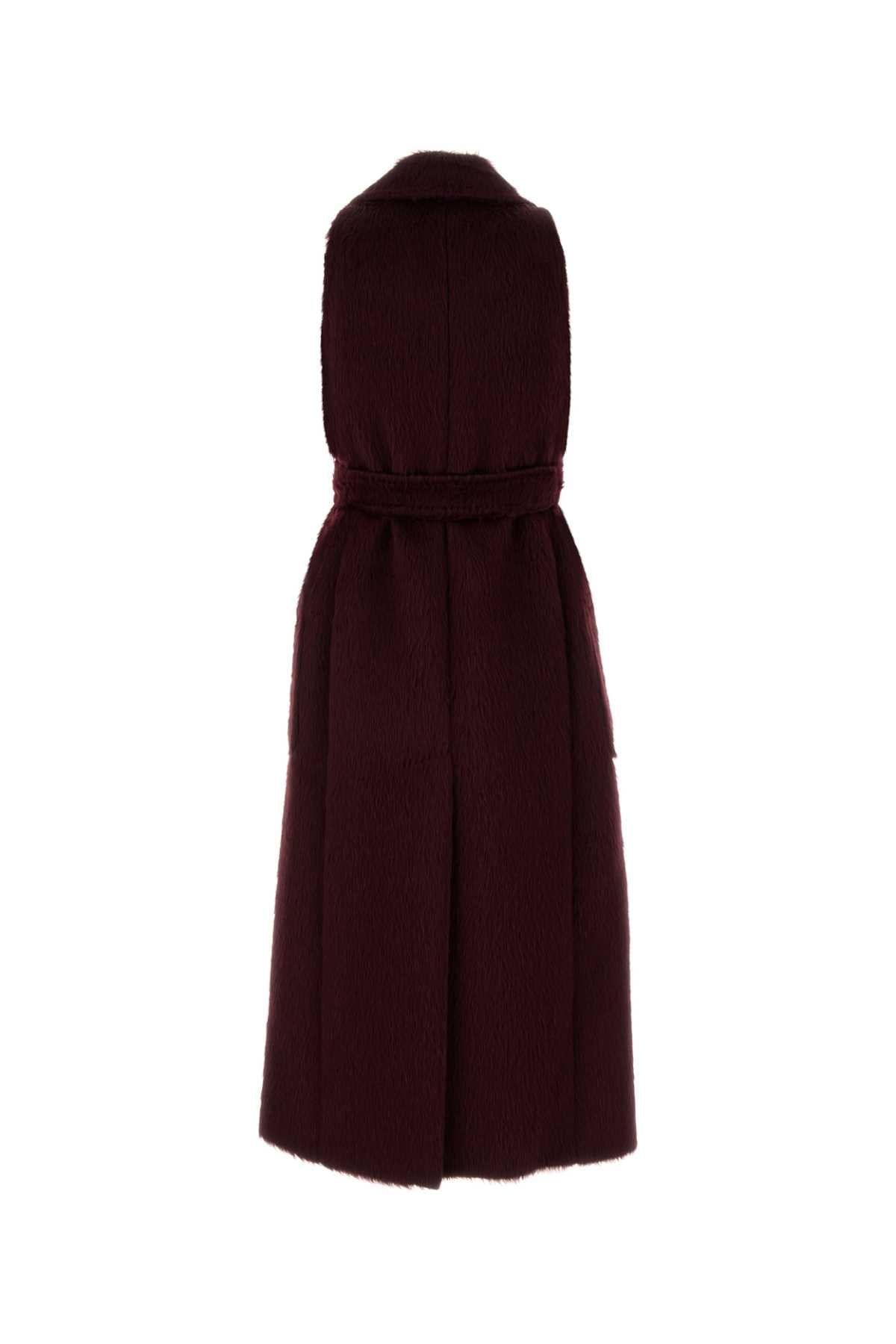 Max Mara Women Burgundy Eco Fut Abbozzi1234 Vest