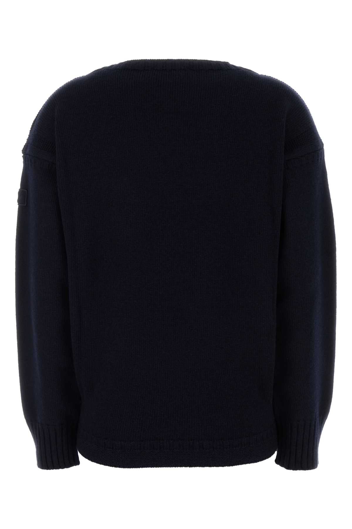 Chloe Women Dark Blue Wool Blend Sweater CHLOE