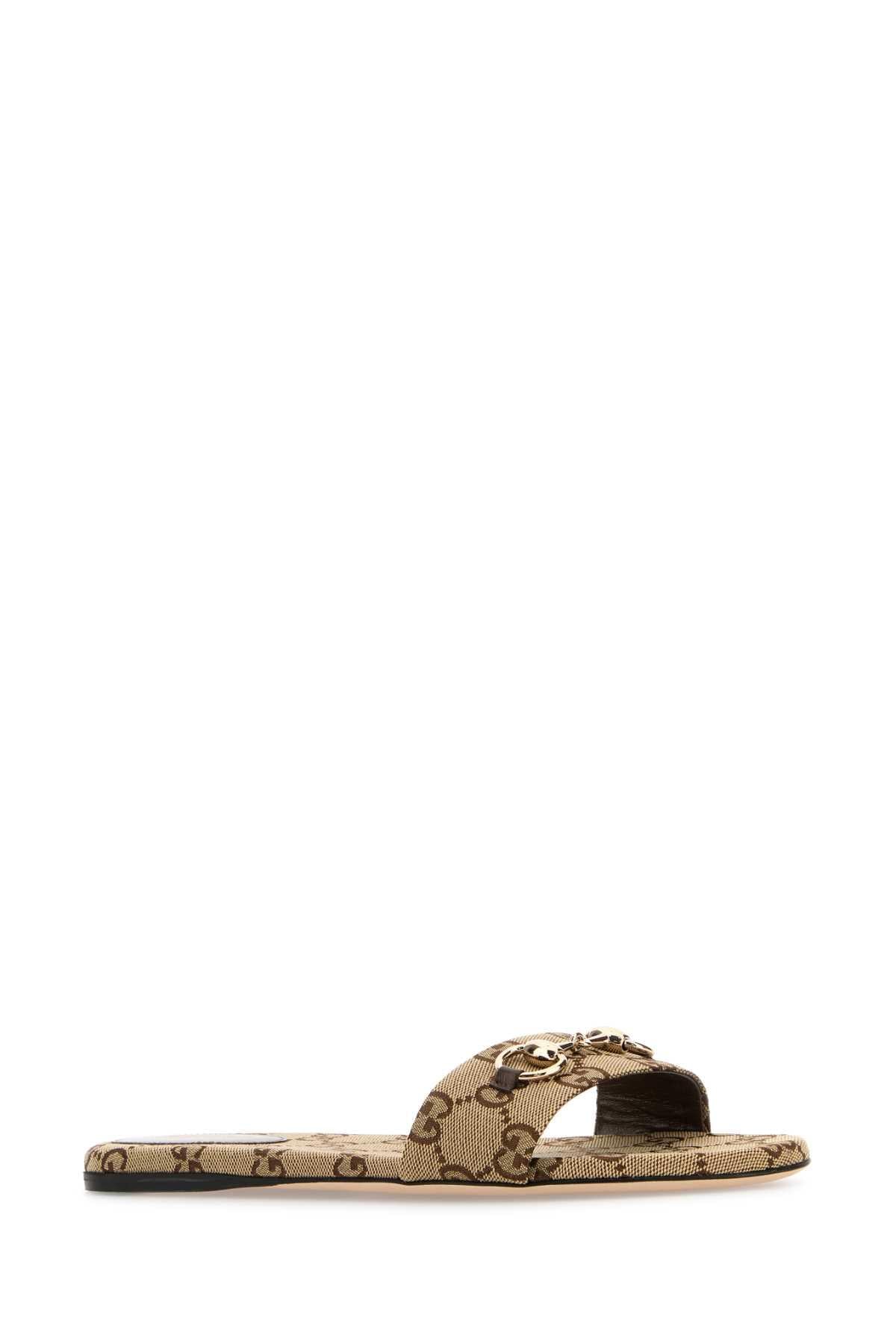 Gucci Women Gg Fabric Slippers GUCCI