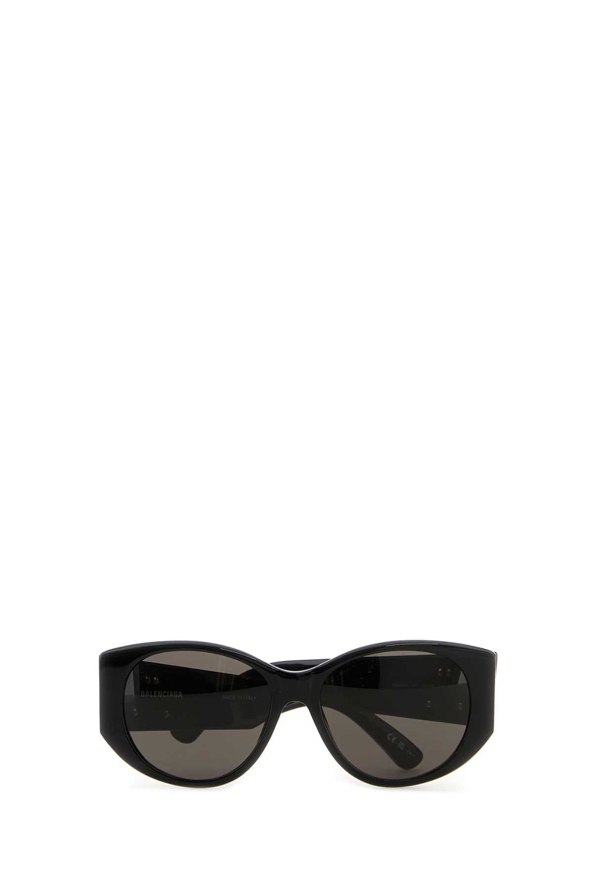 Balenciaga Women Black Acetate Nano Round Sunglasses BALENCIAGA