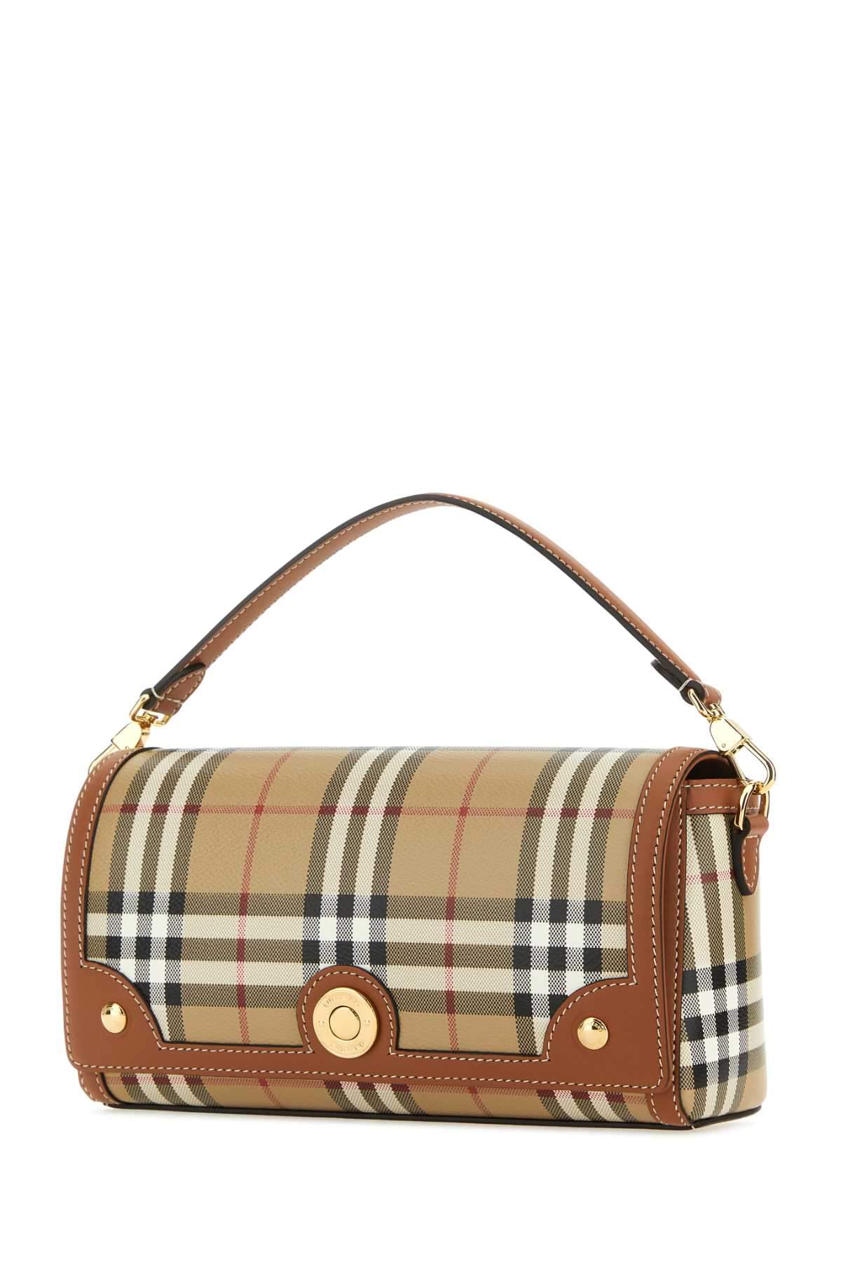 Burberry Women Printed Canvas And Leather Note Handbag BURBERRY