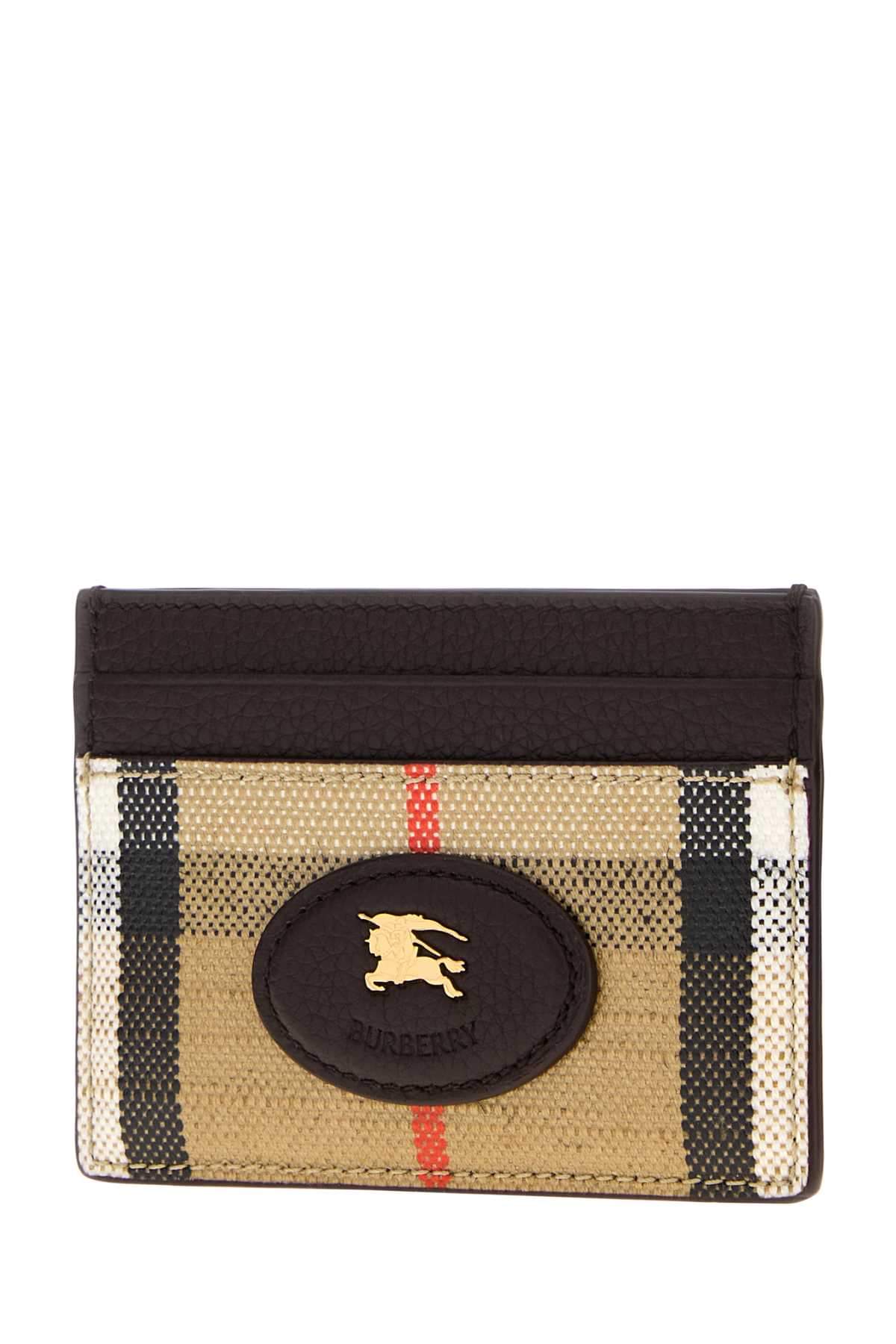Burberry Women Printed Canvas Card Holder BURBERRY
