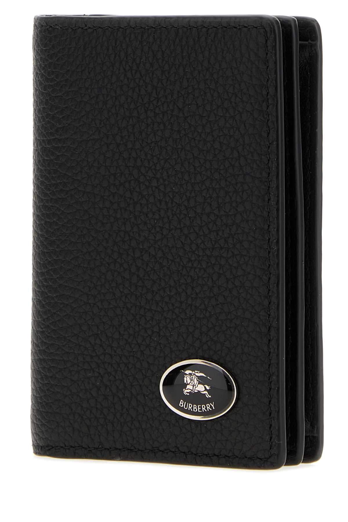 Burberry Men Black Leather Card Holder BURBERRY