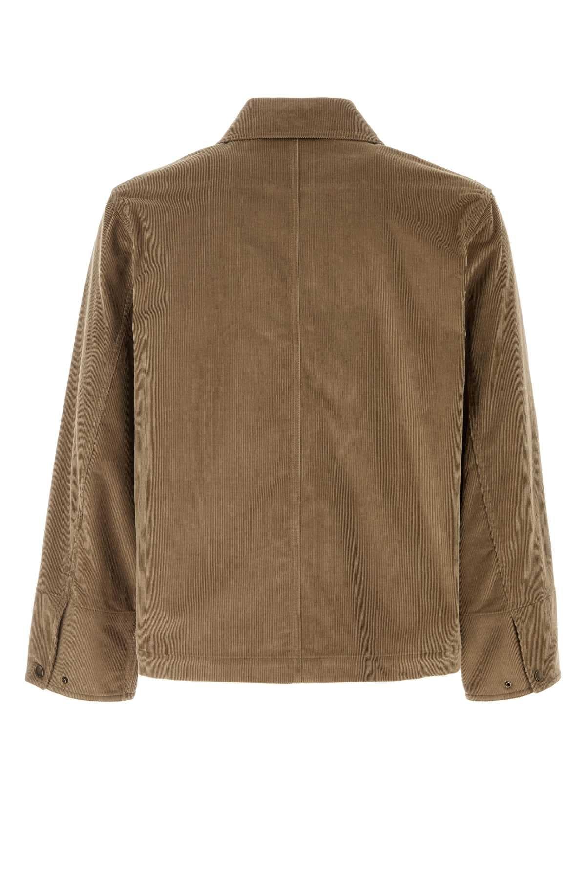 Burberry Men Khaki Corduroy Jacket BURBERRY