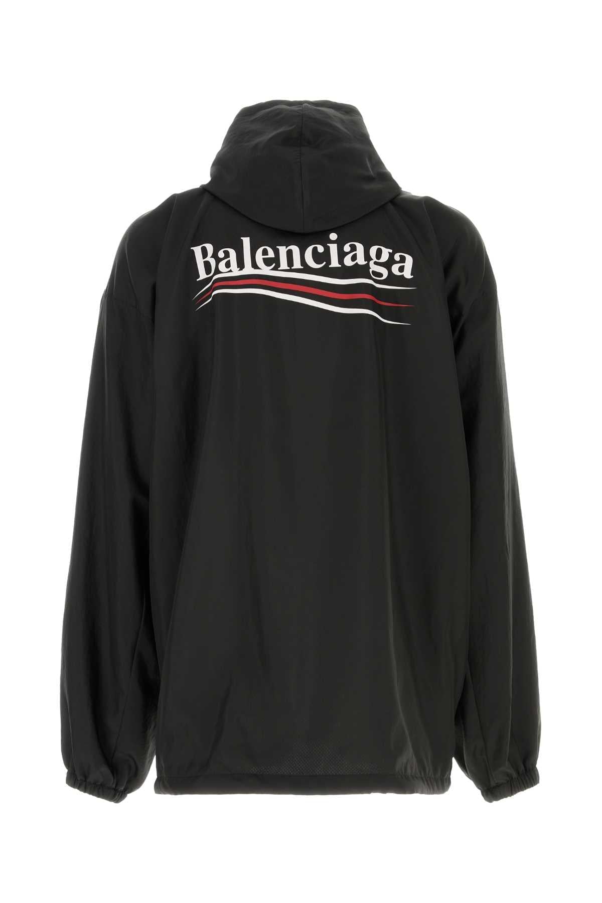 Balenciaga Men Black Polyester Jacket BALENCIAGA