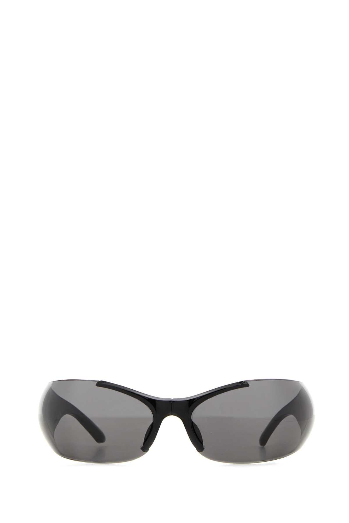 Balenciaga Unisex Black Nylon Afterhour Oval Sunglasses BALENCIAGA