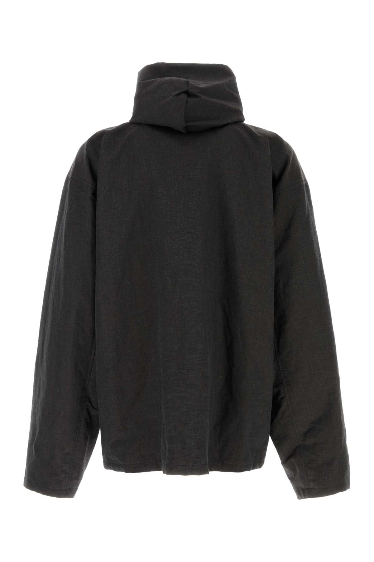 Balenciaga Men Slate Linen Blend Jacket BALENCIAGA