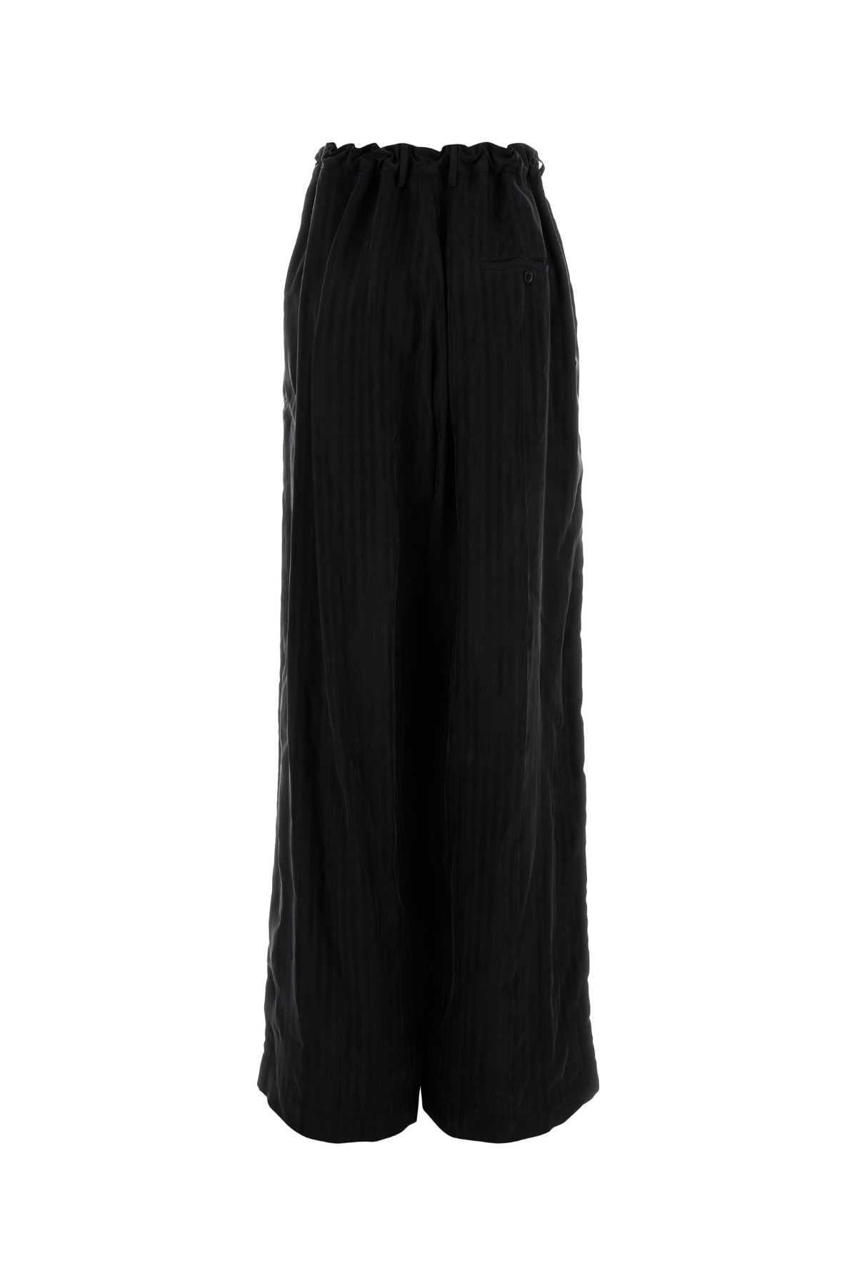 Balenciaga Women Black Cupro Pyjama Pant BALENCIAGA