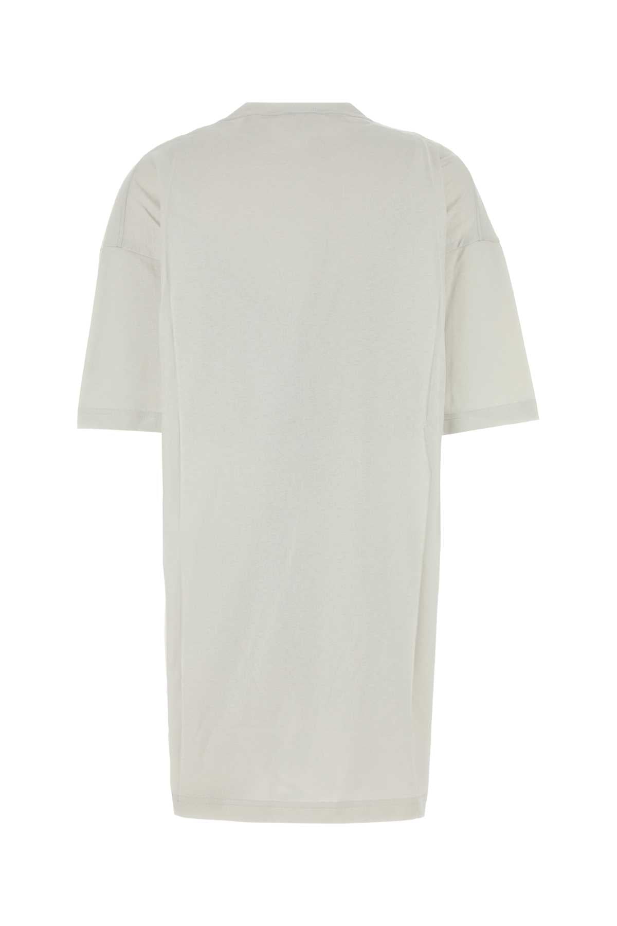 Balenciaga Women Light Grey Cotton T-Shirt Dress BALENCIAGA