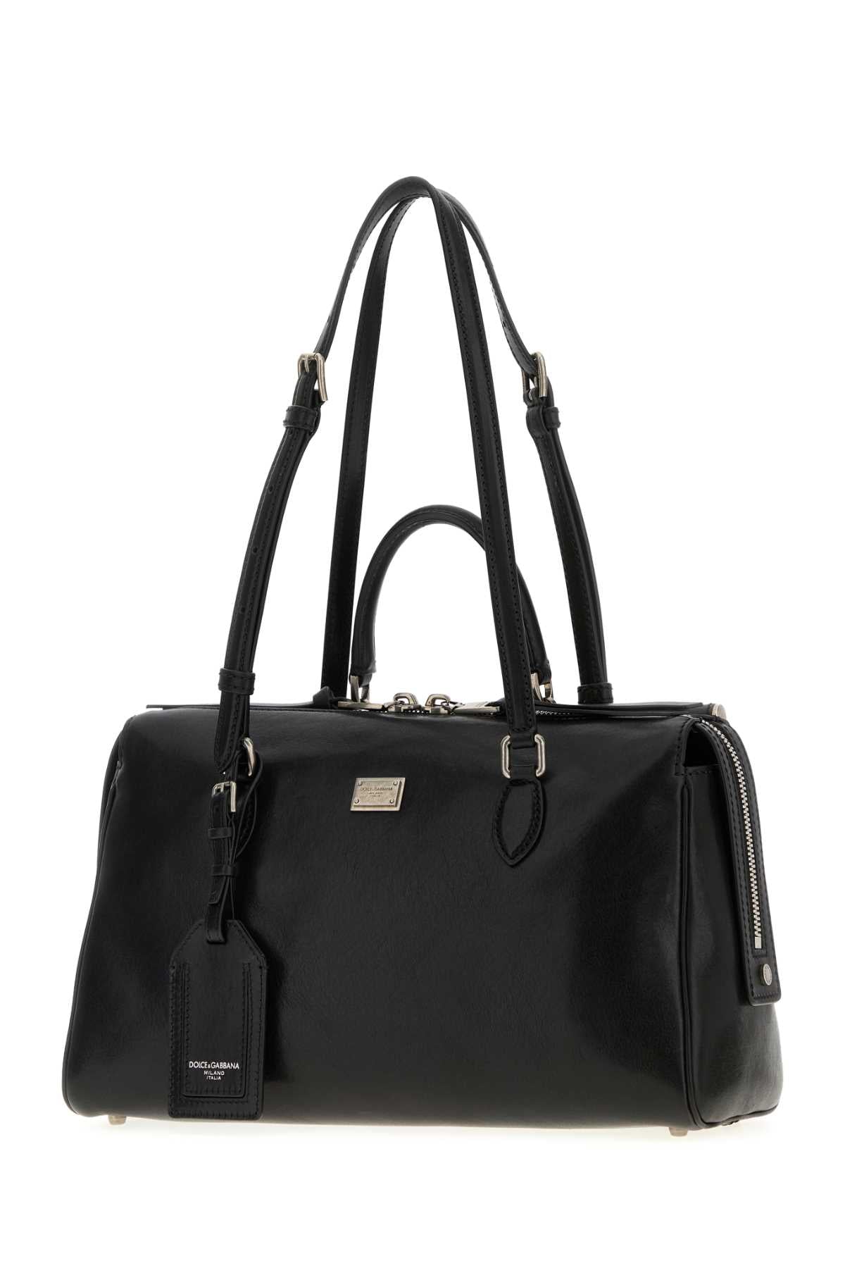 Dolce & Gabbana Women Black Leather Vittoria Handbag DOLCE & GABBANA