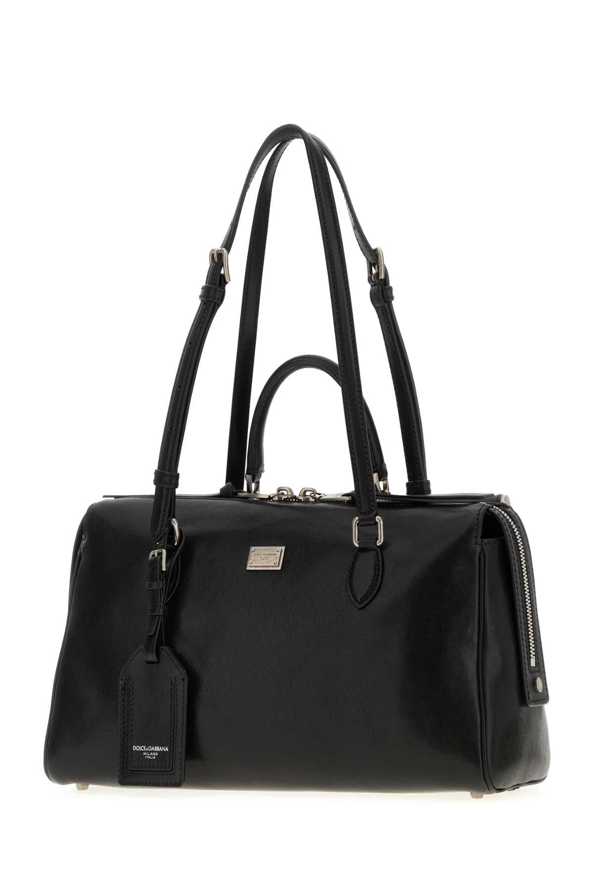 Dolce & Gabbana Women Black Leather Vittoria Handbag DOLCE & GABBANA