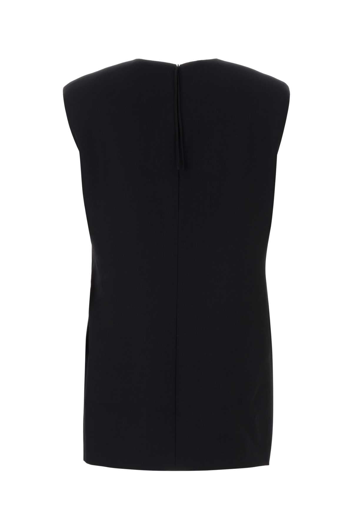 Carven Women Black Wool Tank Top CARVEN