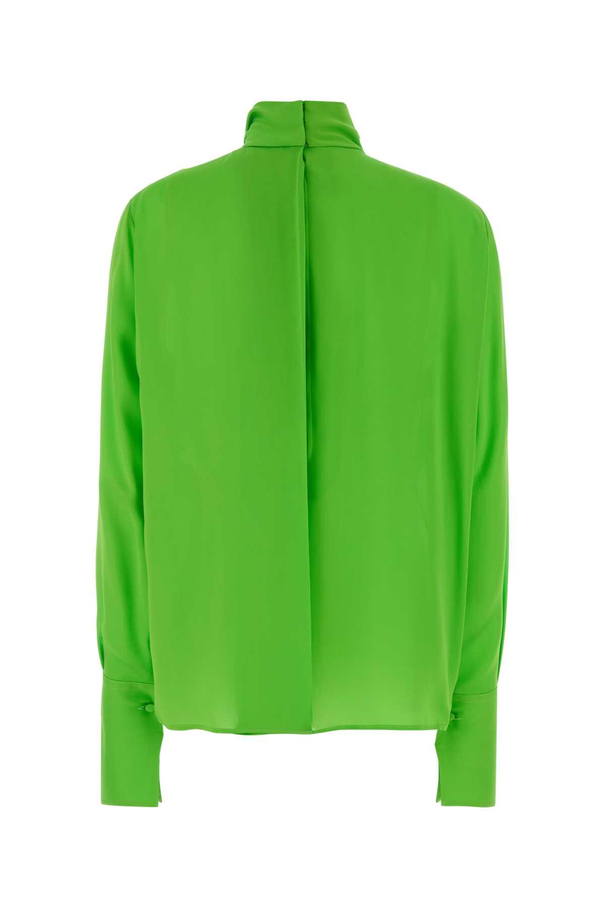 Tom Ford Women Fluo Green Georgette Blouse TOM FORD