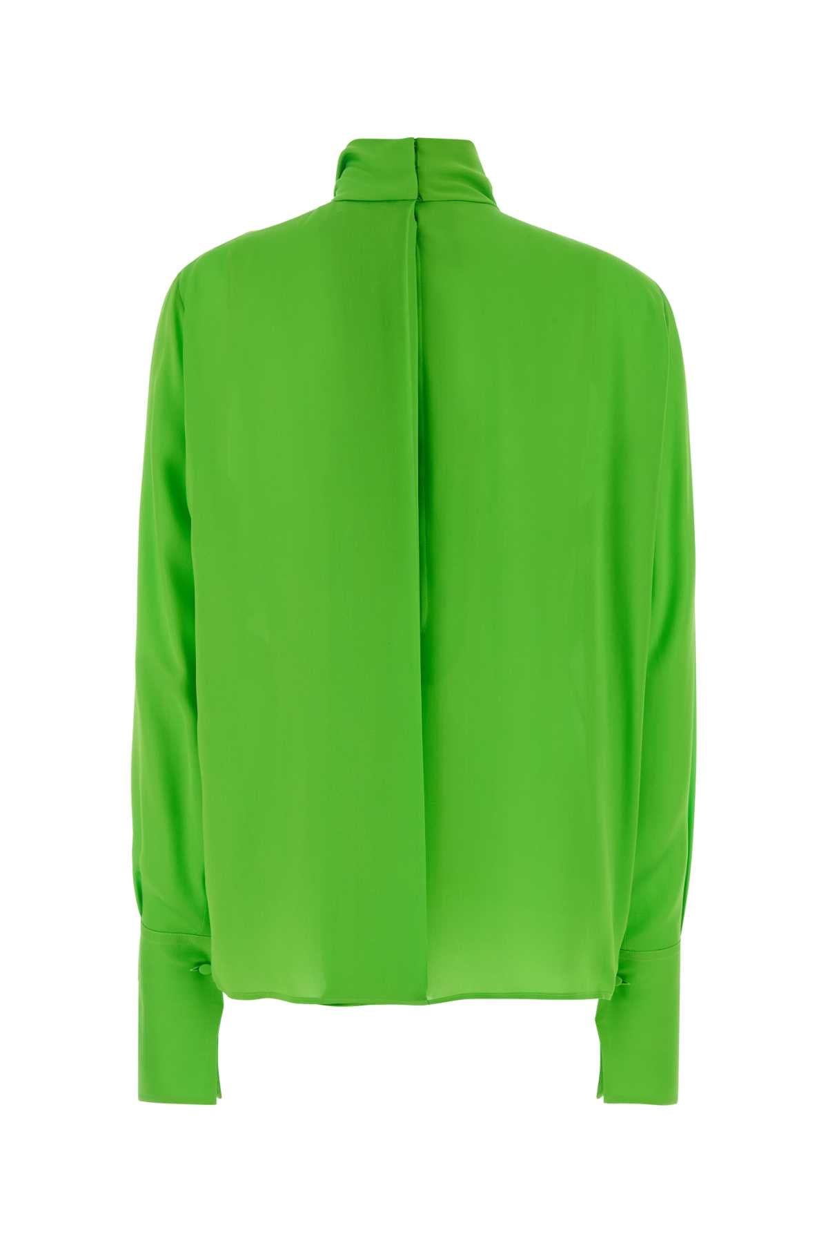 Tom Ford Women Fluo Green Georgette Blouse TOM FORD