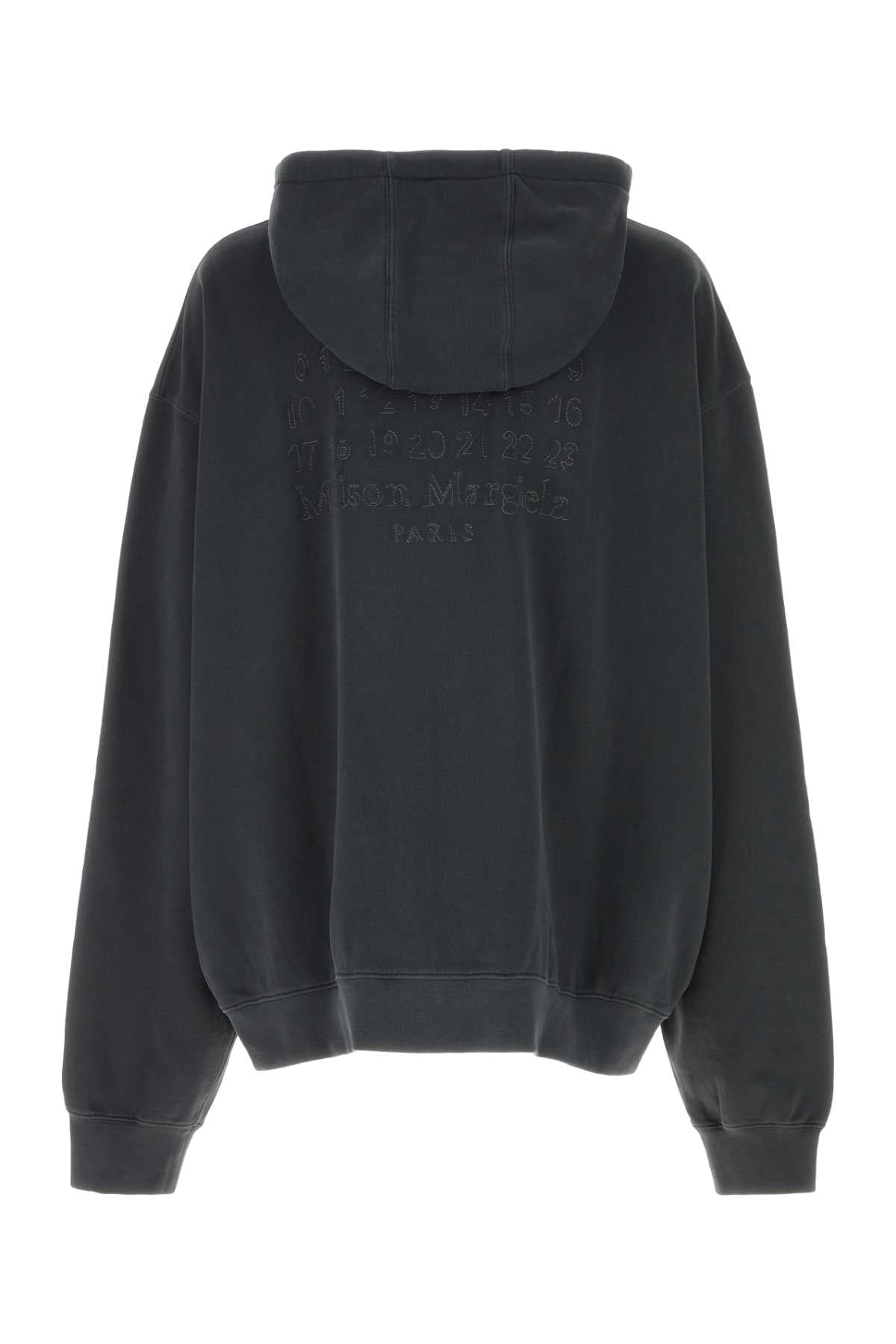 Maison Margiela Men Graphite Cotton Oversize Sweatshirt MAISON MARGIELA