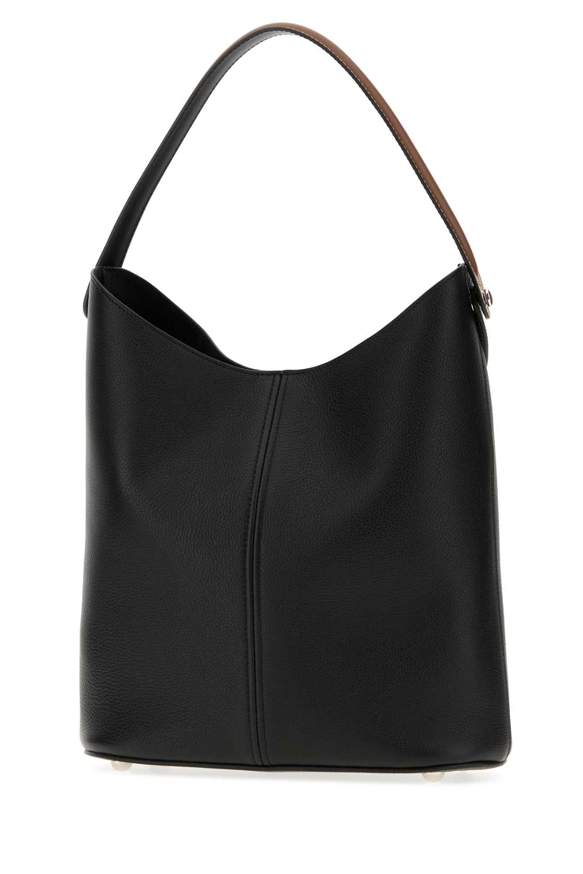 Maison Margiela Women Black Leather Dress-Age Shopping Bag MAISON MARGIELA
