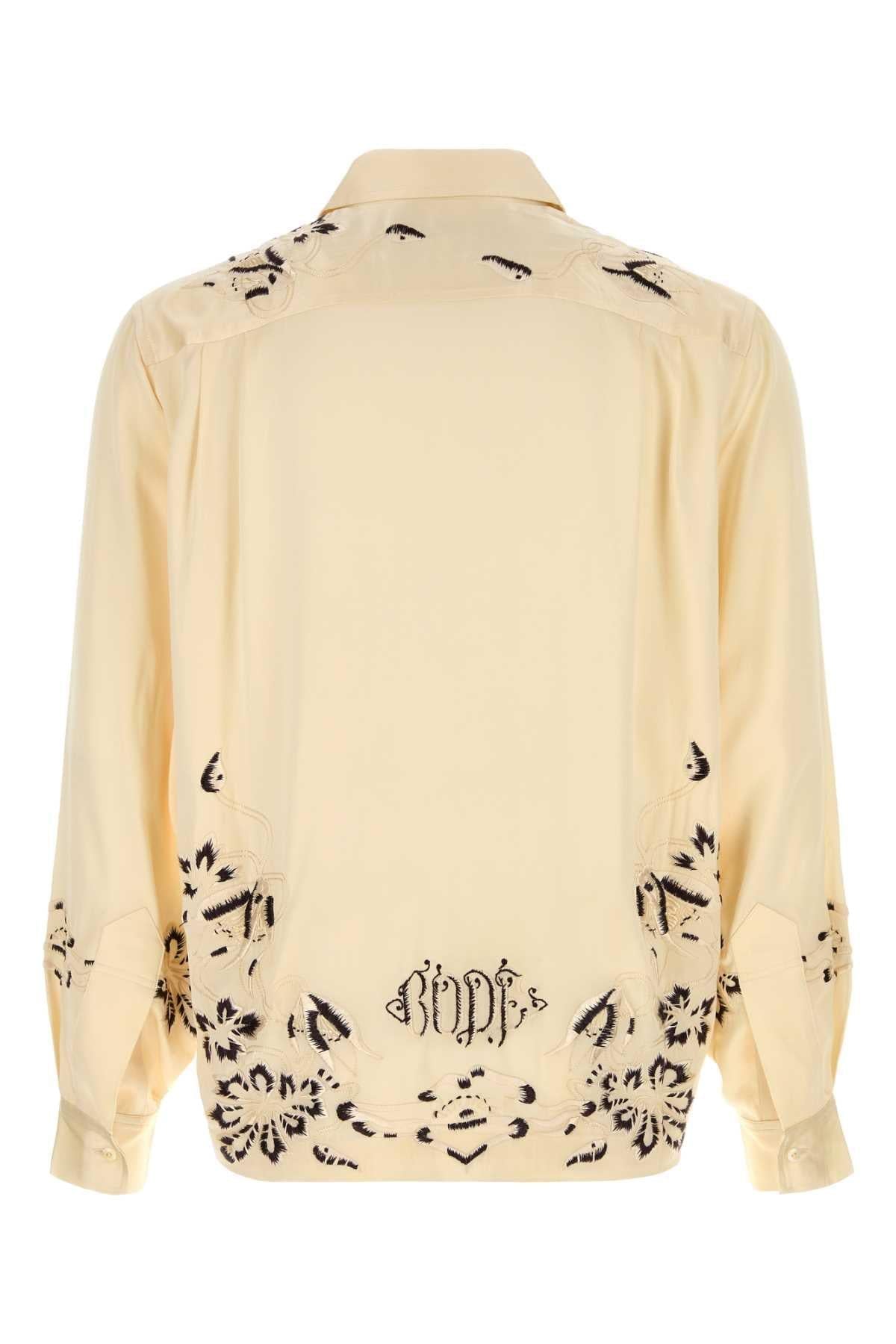 Bode Men Cream Satin Phantasm Shirt BODE
