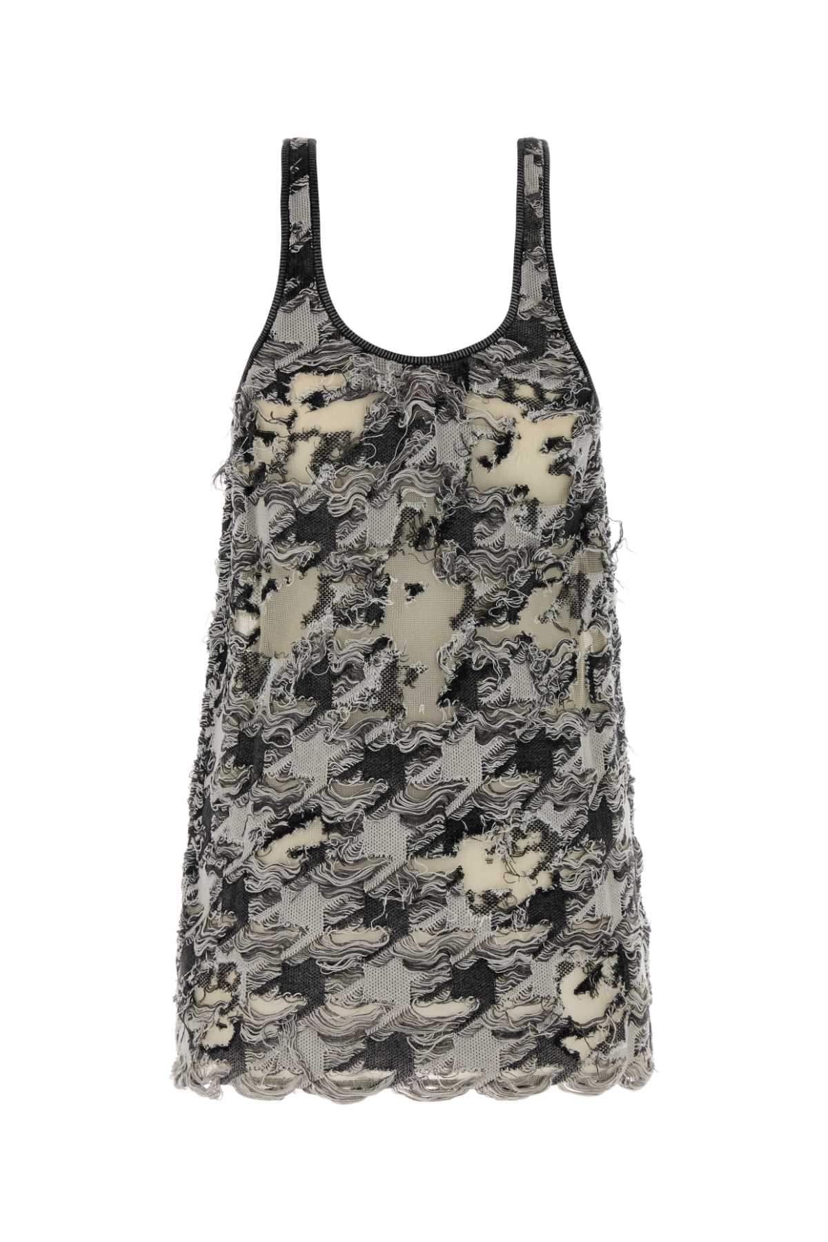 Diesel Women Multicolor Cotton Blend Mini Dress DIESEL
