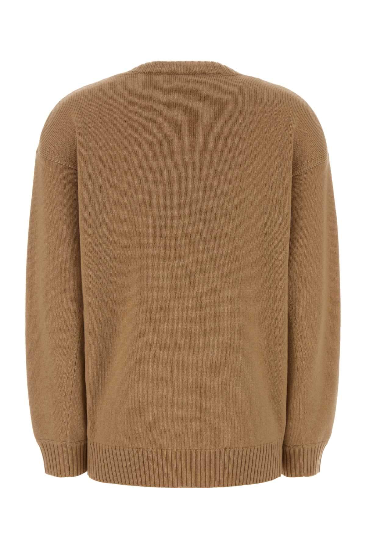 Max Mara Women Camel Wool Blend Fido Sweater MAX MARA