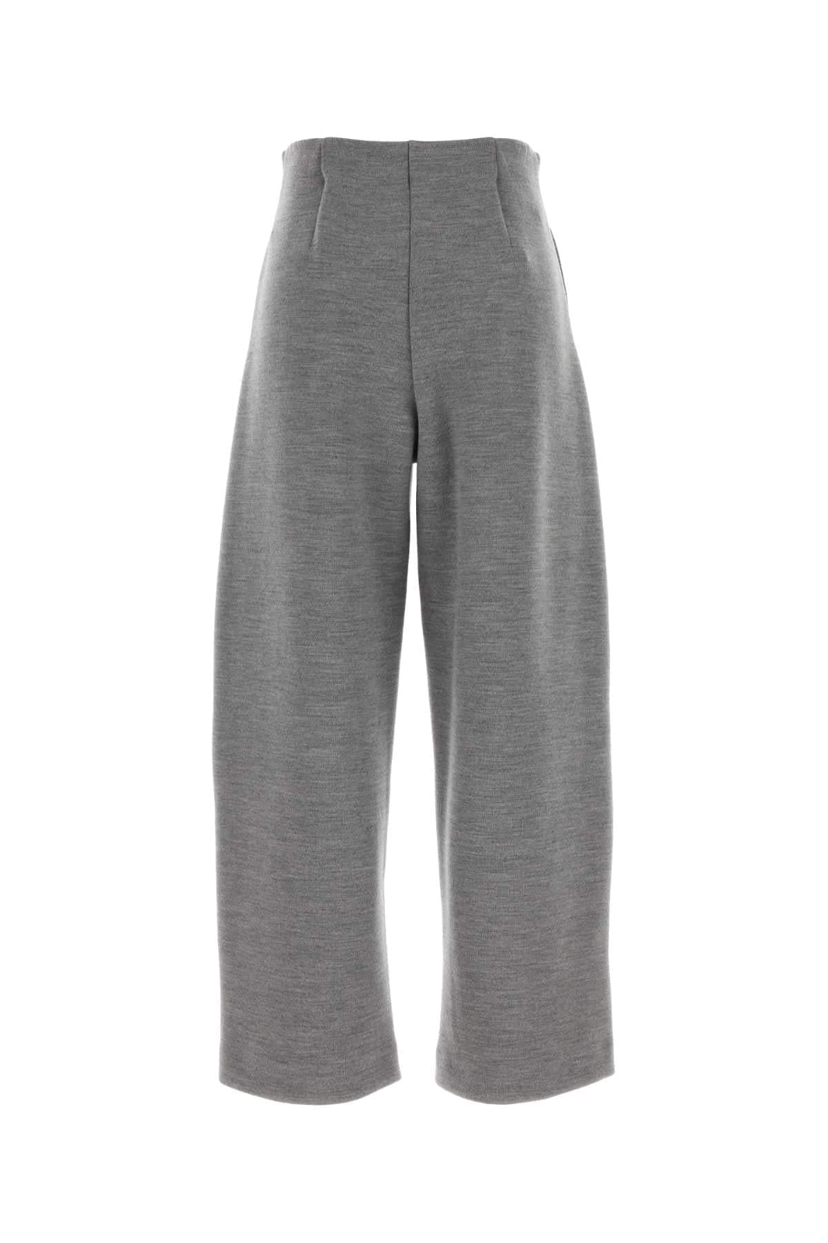 Max Mara Women Grey Wool Blend Ebrien Pant MAX MARA