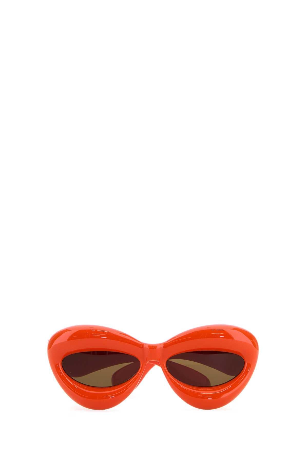 Loewe Unisex Orange Acetate Sunglasses LOEWE